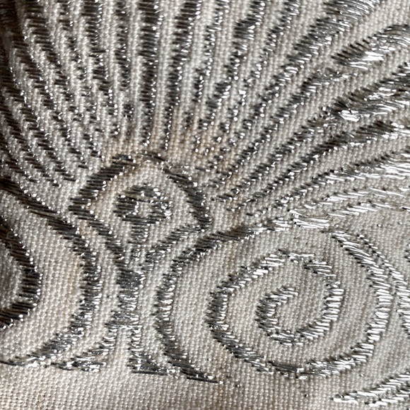 VTG Long Greek Silver-Threaded Dress & Matching Bag - Picture 14 of 16